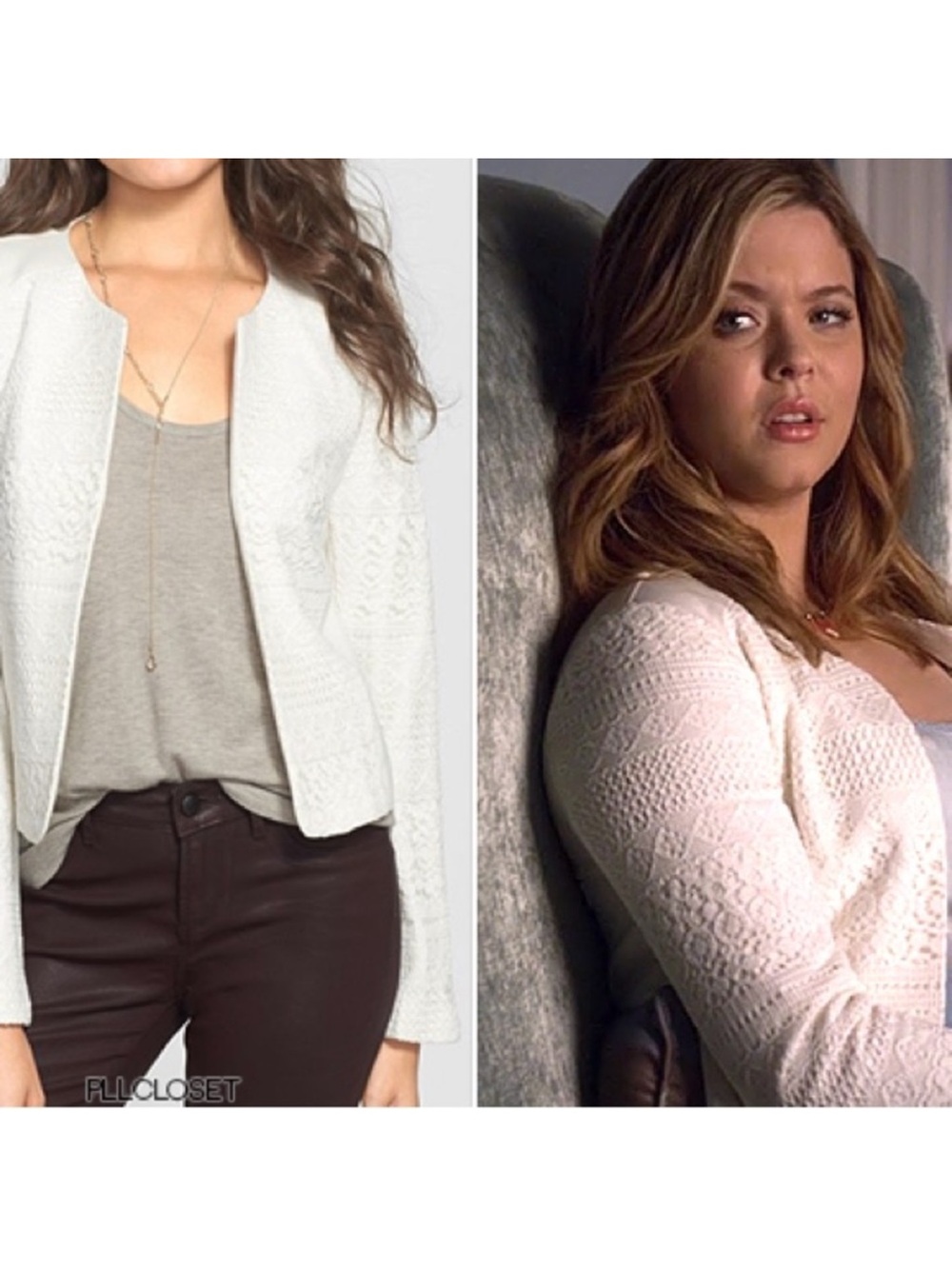 Pretty Little Liars ASO Alison DiLaurentis Elodie Lace Blazer Jacket Size Small
